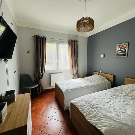 Maison A Plage, 50m De La Mer, Wifi, Clim, Terrasse, Parking Prive - Fr-1-309-322 펜션 아르젤레쉬르메르